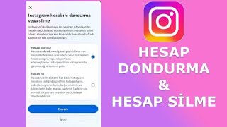 Instagram Hesap Dondurma amp Silme 2024 [upl. by Ellersick]