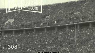 1936 Olympics 100 Yard Dash Jesse Owens Breaks Track Record [upl. by Aicirtan]