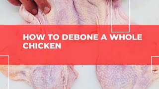 How to debone a whole chicken butcher chicken debone [upl. by Syxela138]