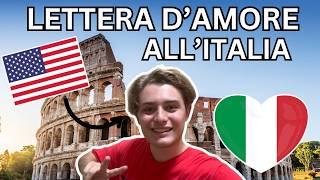 🇺🇸 AMERICANO spiega perché AMA LITALIA 🇮🇹 [upl. by Annawik]