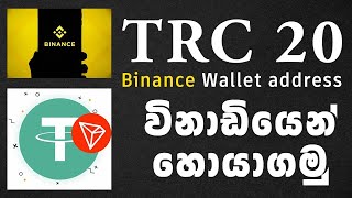 How To Get Binance Trc20 Wallet Address Sinhala  USDT Trc20 Wallet Address Binance Binance [upl. by Nerok]