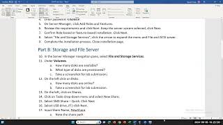 CIS41D Lab 3 Provisioning File and Storage using Windows Server 2019 [upl. by Davine]