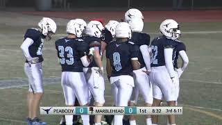 PVMHS Football vs Marblehead  September 29 2023 [upl. by Nerro282]