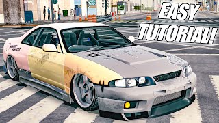 Nissan GTR R33 Drift Missile Design Tutorial  Car Parking Multiplayer [upl. by Lenahc229]