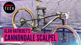 Alan Hatherlys Cannondale Scalpel  GMBN Tech Pro Bike Check [upl. by Ahsinaj]