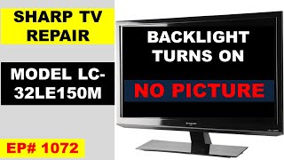 1072 LED backlight is ON but No Picture display [upl. by Tav]