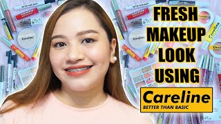 AFFORDABLE FULL FACE ONE BRAND BEGINNERS MAKEUP TUTORIAL USING CARELINE Best drugstore makeup 💛💛💛 [upl. by Wootan]