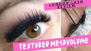 FeatheredTextured Megavolume Lash Extensions  London Lash Review [upl. by Eceerahs291]