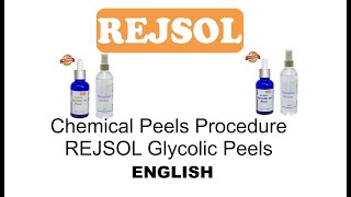 Rejsol Chemical Peels  Chemical peeling procedure English  special Ref REJSOL Glycolic Peel [upl. by Hamlet]