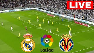 🔴Live Real Madrid vs Villarreal I Streaming of the 202425 season of LaLiga eFootball Pes 21 [upl. by Llerihs969]