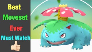 Best Moveset Venusaur How to get Venusaur Best Grass type for PvP Pokemon Go Hindi [upl. by Morrill]