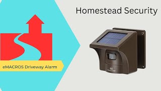 eMACROS Solar Driveway Alarm Keep Your Home Safe From Intruders [upl. by Annayek687]