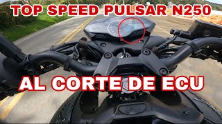 PULSAR N250 TOP SPEED  AL CORTE [upl. by Cannon]