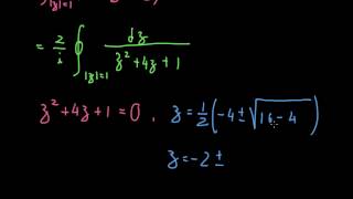 Integral trigonométrica e método de resíduos 1 [upl. by Roxana]