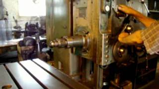 Scharmann Mdl WB75 Table Type Boring Mill 1957mp4 [upl. by Ayikahs]