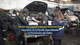 🏍️ Motos con requisitoria por hurto hallados durante operativo liderado por la Fiscalía [upl. by Alakim505]