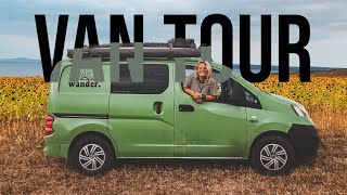 ULTIMATE STEALTH CAMPER VAN TOUR  Nissan Nv200 self build converted walk through [upl. by Siward199]