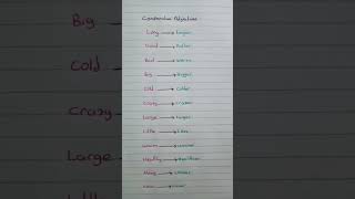 Comparative adjectives grammar education [upl. by Brocklin]