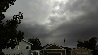 Today Storm Approach Downburst 091524 Timelapse from Backyard Facing SSE Tremonton UT [upl. by Pelmas]