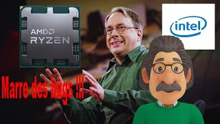 Linux Linus Torvalds en a marre du matériel buggé dIntel et AMD [upl. by Nohsed]