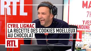 Cyril Lignac  sa recette de cookies moelleux au chocolat [upl. by Cruce]