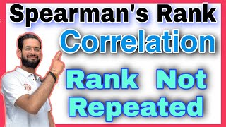 Spearmans rank correlation  Spearman rank correlation  rank correlation  statistics class 11 [upl. by Heppman]