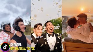 GAY COUPLE TIKTOKS COMPILATION 136  Love is Love 🏳️‍🌈💥 [upl. by Ellertnom]