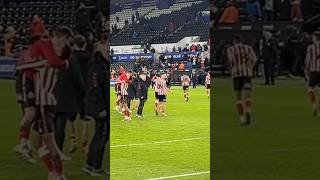 Sunderland players celebrating win over Swansea City bellingham sunderland sunderlandafc safc [upl. by Wolram]