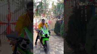 Entry scene park celebration birthday kwasaki zx10r zx10r shorts reels [upl. by Enajaras]