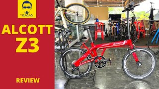 ALCOTT Z3 Trifold  Shimano Brompton Style Folding Bike Cycling Malaysia Review [upl. by Duncan]