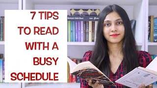 7 TIPS TO READ EVEN WITH A BUSY SCHEDULE II Saumyas Bookstation [upl. by Asilef621]