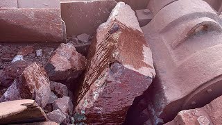 UNBELIEVABLE SCENES DURING ROCK CRUSHING🙀 Stone Crushing in Actionquot👨‍💼asmrsounds jawcrusher [upl. by Fechter]