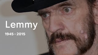 Lemmy Kilmister Motorhead frontman dies at 70 [upl. by Natasha900]