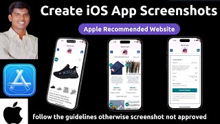 How Create iOS App Screenshots to Publish App Store  Apple [upl. by Anderson]