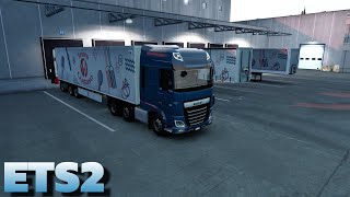 Italy to Germany  DAF XF super space Euro truck simulator 2 gameplay V152 [upl. by Claus]