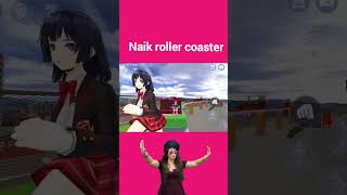 Tamaki naik roller coaster sakuraschoolsimulator sakura shorts [upl. by Einalam]