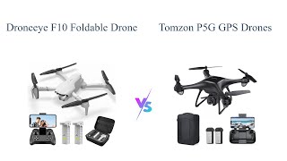 DroneEye F10 vs Tomzon P5G 🚁🔥 Which Drone Camera is Better [upl. by Lundell]