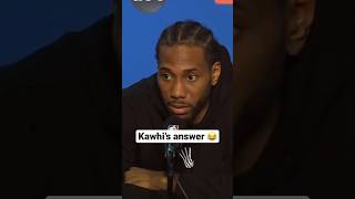 Classic Kawhi Leonard moment 😅 nba nbafinals [upl. by Nnaacissej706]