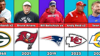 All Super Bowl Winning Head Coaches by Year 1967  2024  NFL Comparison [upl. by Ariamat247]