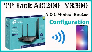 TPLink AC1200 Archer VR300 VDSLADSL Wireless Medem Router Configuration [upl. by Retsam595]