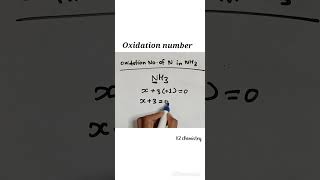 oxidation number of N in nh3 l Oxidation state of nitrogen in ammonia l [upl. by Wardieu]