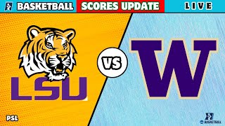 Washington vs LSU Tigers  NCAA Womens Basketball 2024  LSU Basketball Live Score Update [upl. by Jefferson]