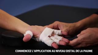 Thuasne  Bandes Mobiderm main  Technique de bandage réducteur dun lymphoedème [upl. by Aseneg]