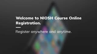 NIOSH Online Registration [upl. by Ave]