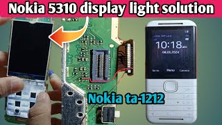 Nokia 5310 ta1212 display light solution [upl. by Aniaz]