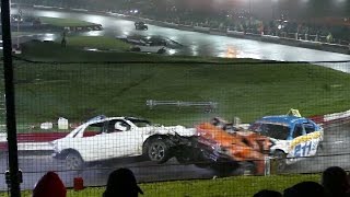 Banger Racing Civil War 18 North Vs South Hednesford Hills Raceway 2017 [upl. by Nageet745]