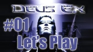 Lets Play Deus Ex blind part 1  Im a Robot [upl. by Saltzman]