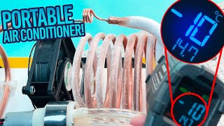 How to Make a Powerful Mini Freezer  Portable Mini Air Conditioner up to 10ºC [upl. by Saffian]