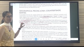 CH 16  PART  23  GEOGRAPHICAL PRICING  COUNTERTRADE  BUYBACK ARRANGEMENT OFFSET BARTER [upl. by O'Dell]