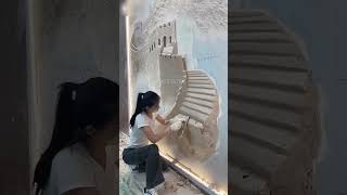 Girl made wall art shortvideo [upl. by Dlorag]